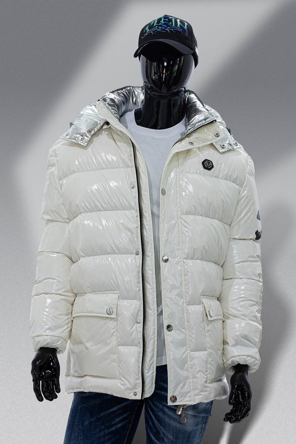 Zimná bunda Nylon Puffer Jacket Skull&Bones