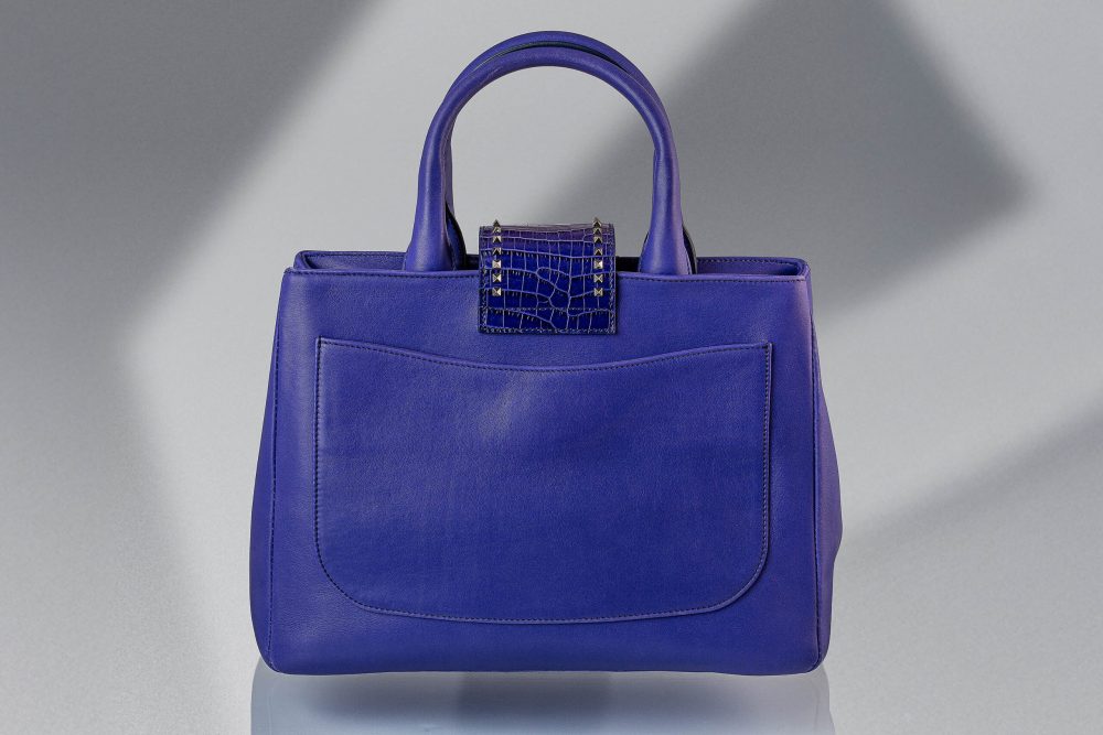 PHILIPP PLEIN TOP HEXAGON PURPLE BAG - Image 3