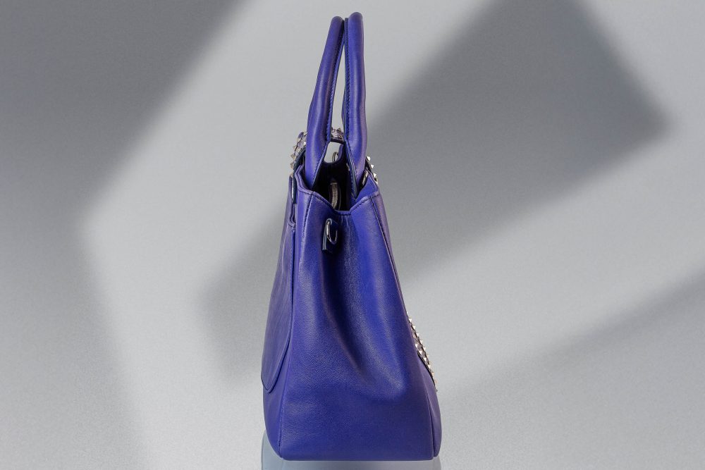 PHILIPP PLEIN TOP HEXAGON PURPLE BAG - Image 2