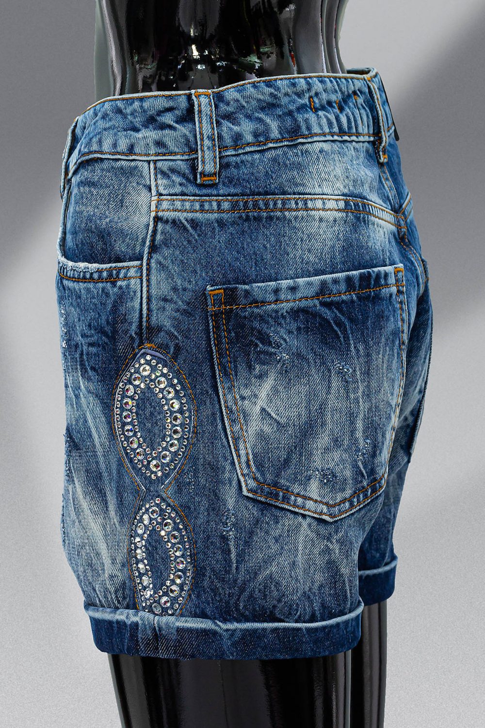 PHILIPP PLEIN DENIM SHORTS - Image 2