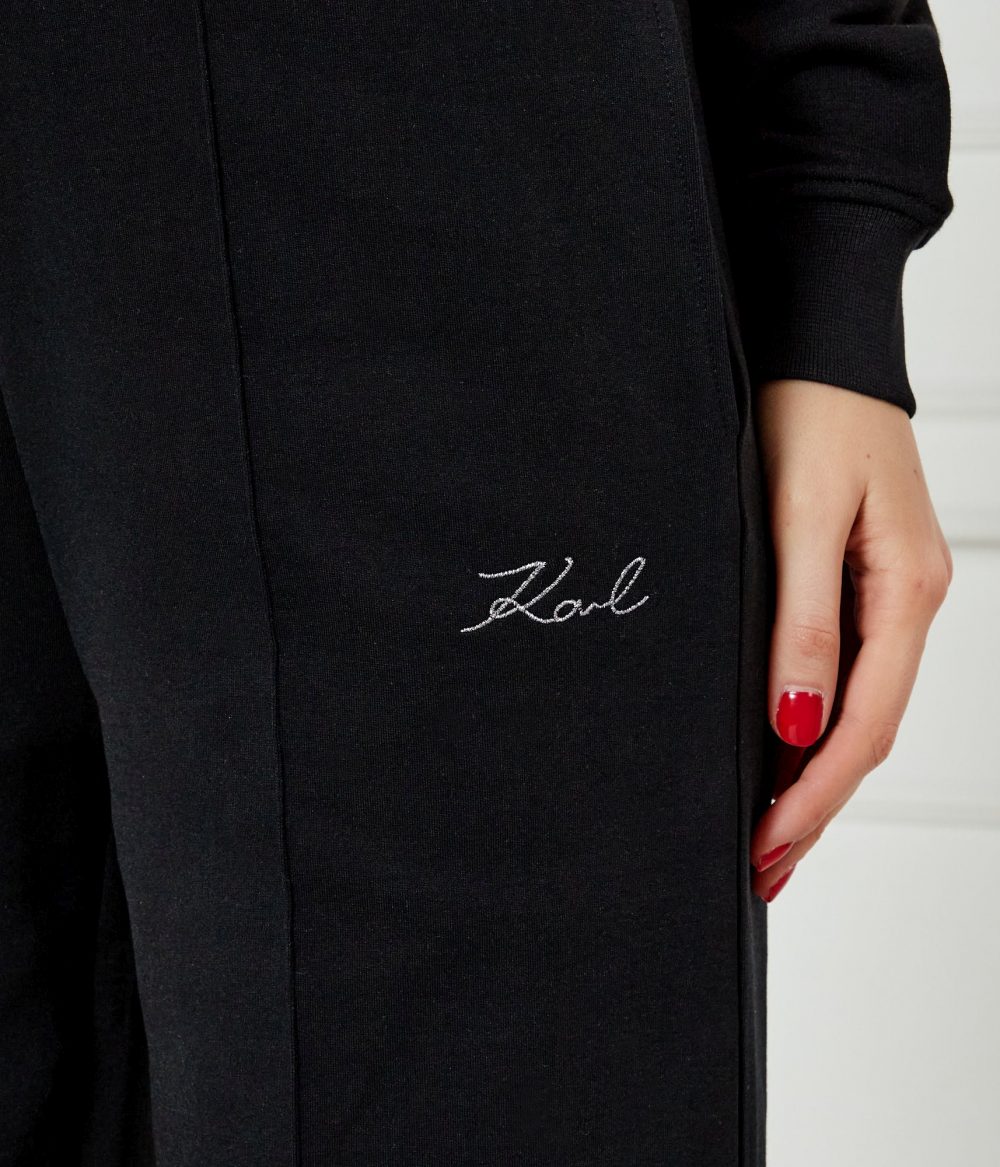 Velúrové tepláky Karl Lagerfeld - Image 3