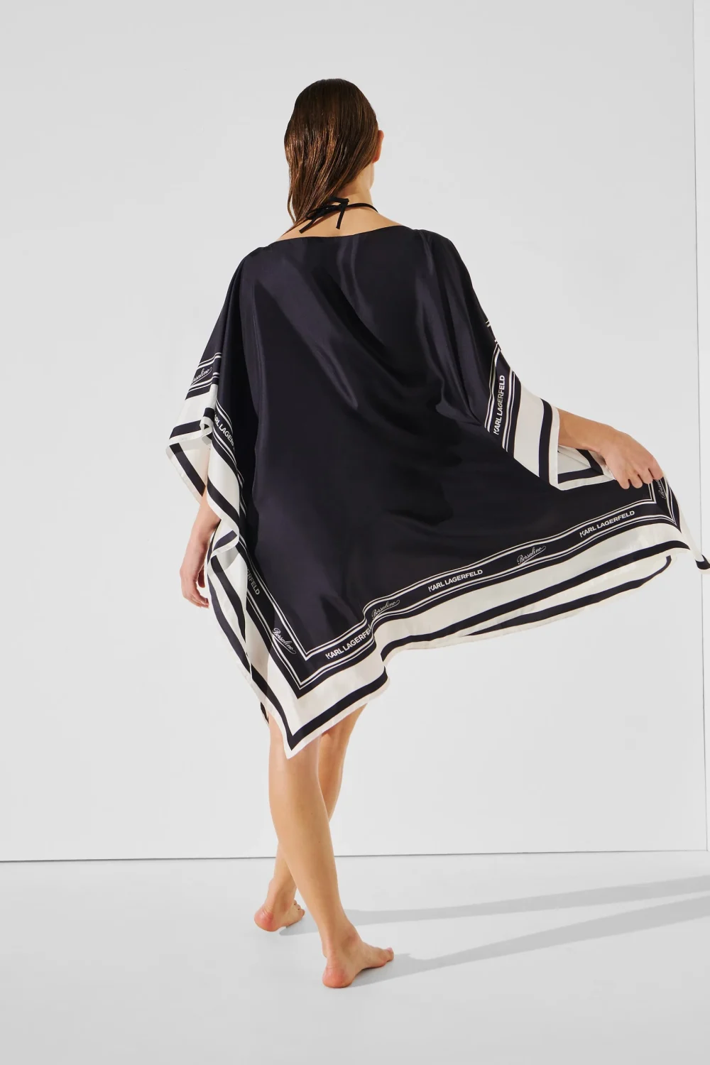 KARL LAGERFELD KL X BORSALINO TUNIC BLACK - Image 5